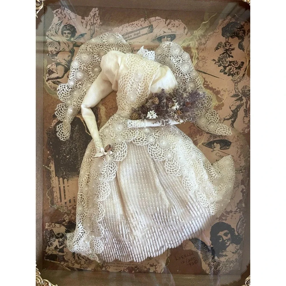 Lorella Collections‎ Garden Angel Shadow Box Victorian Styled Framed Number 12